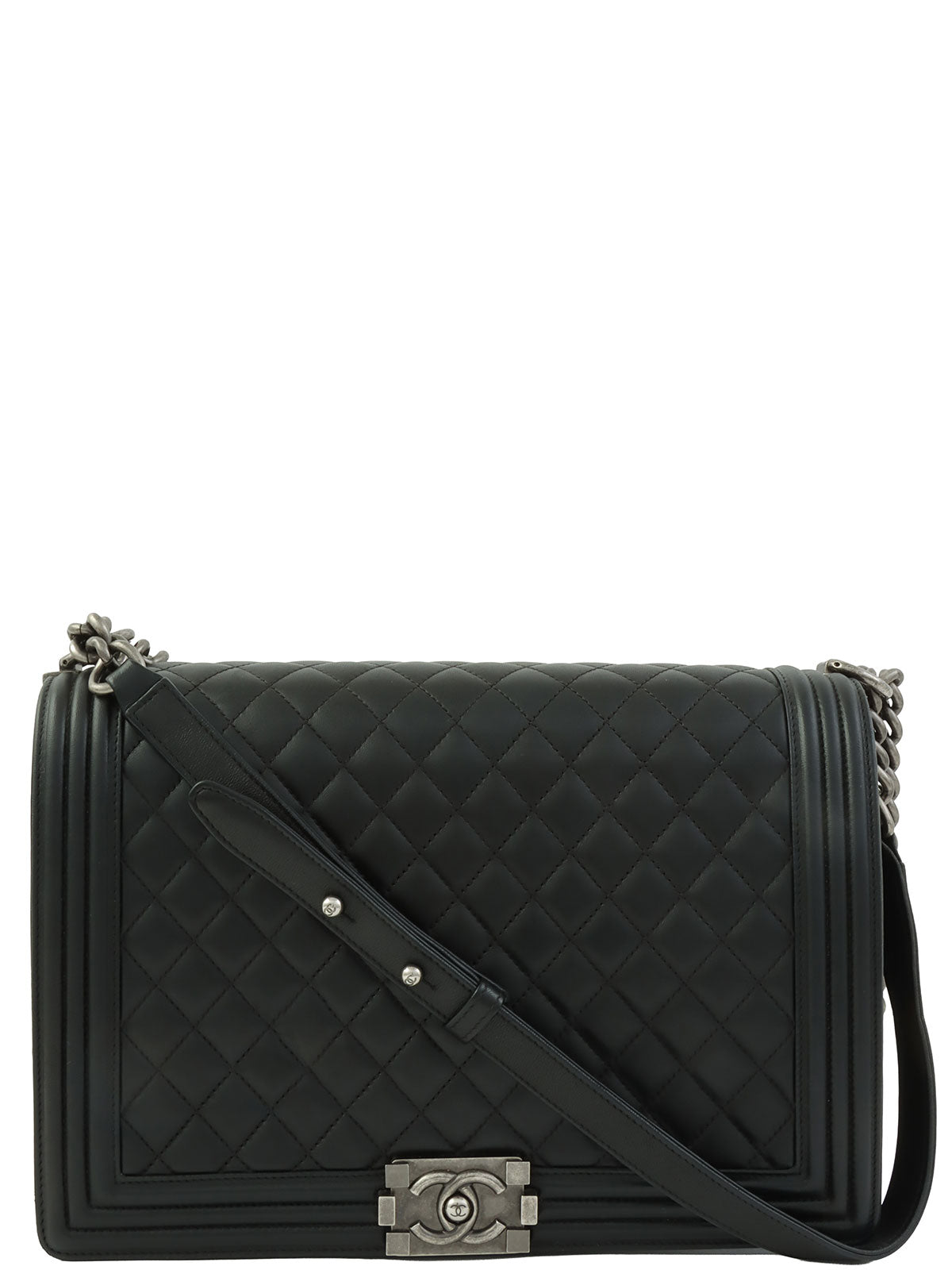 2014 Boy Chanel Chain Shoulder Bag in Black