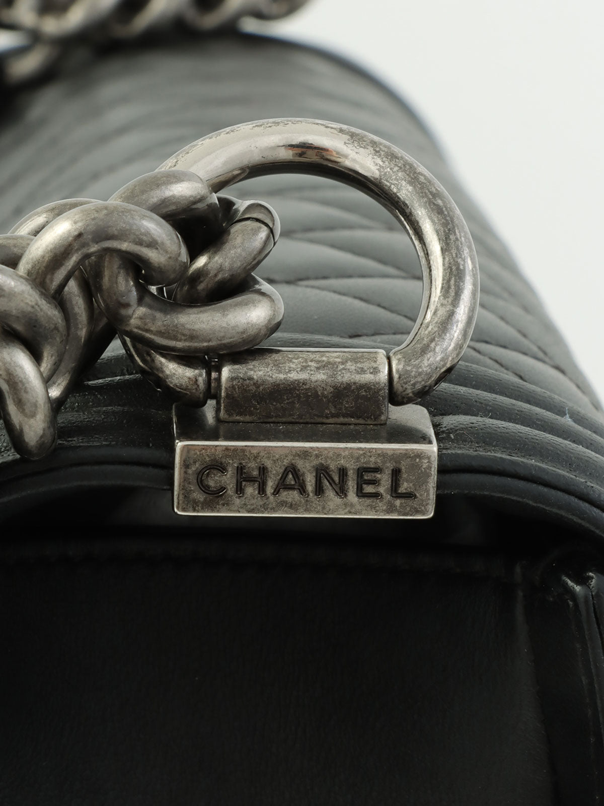 2014 Boy Chanel Chain Shoulder Bag in Black