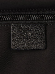 Canvas GG Pattern Sherry Line Boston Bag in Black/Green/Red