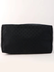 キャンバスGGパターンシェリーラインボストンバッグ ブラック/グリーン/レッド