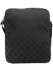 キャンバスGGパターンショルダーバッグ ブラック
