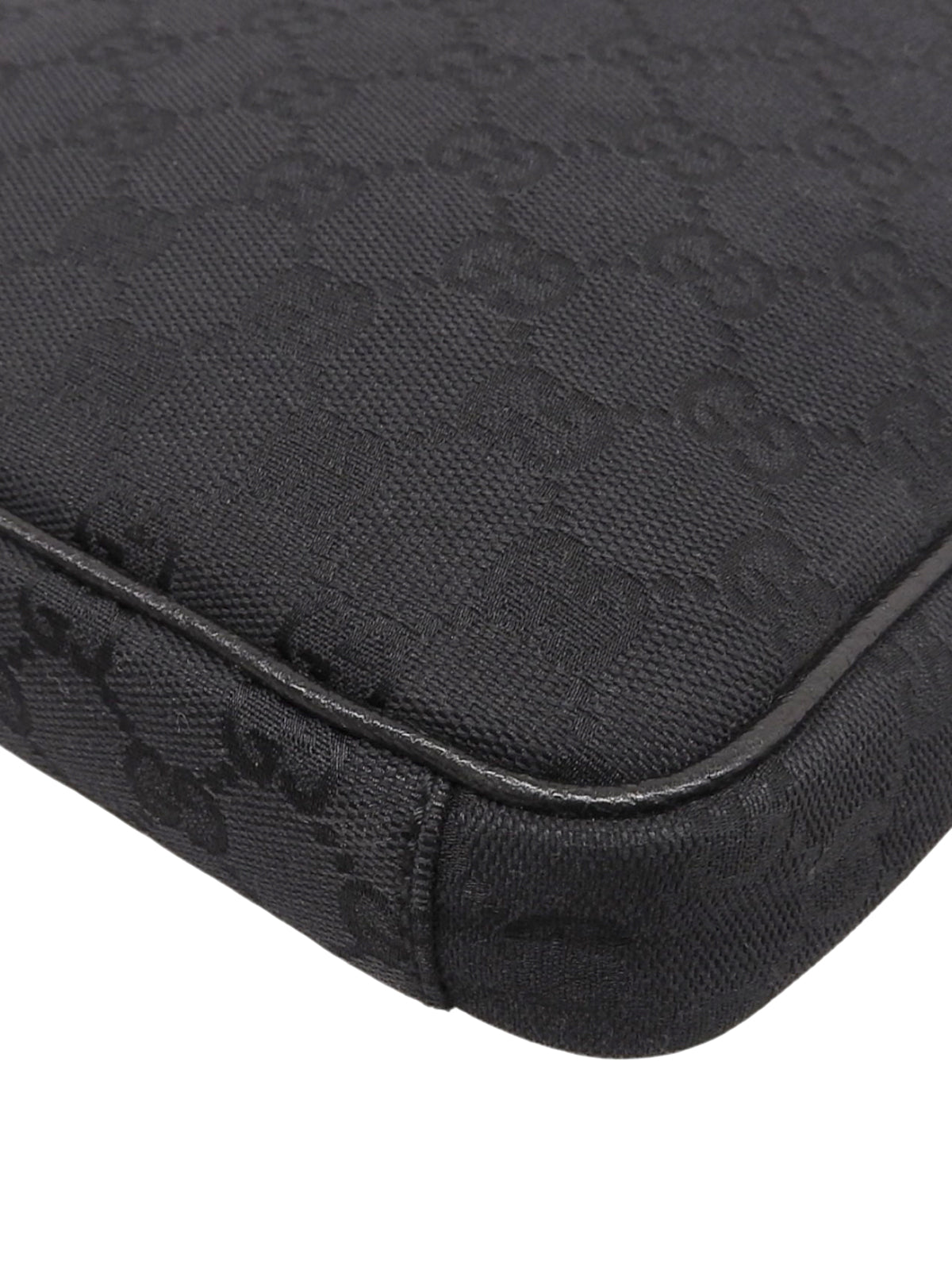 キャンバスGGパターンショルダーバッグ ブラック