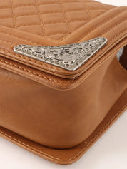 2014年頃製　ボーイシャネルチェーンショルダーバッグ　ブラウン