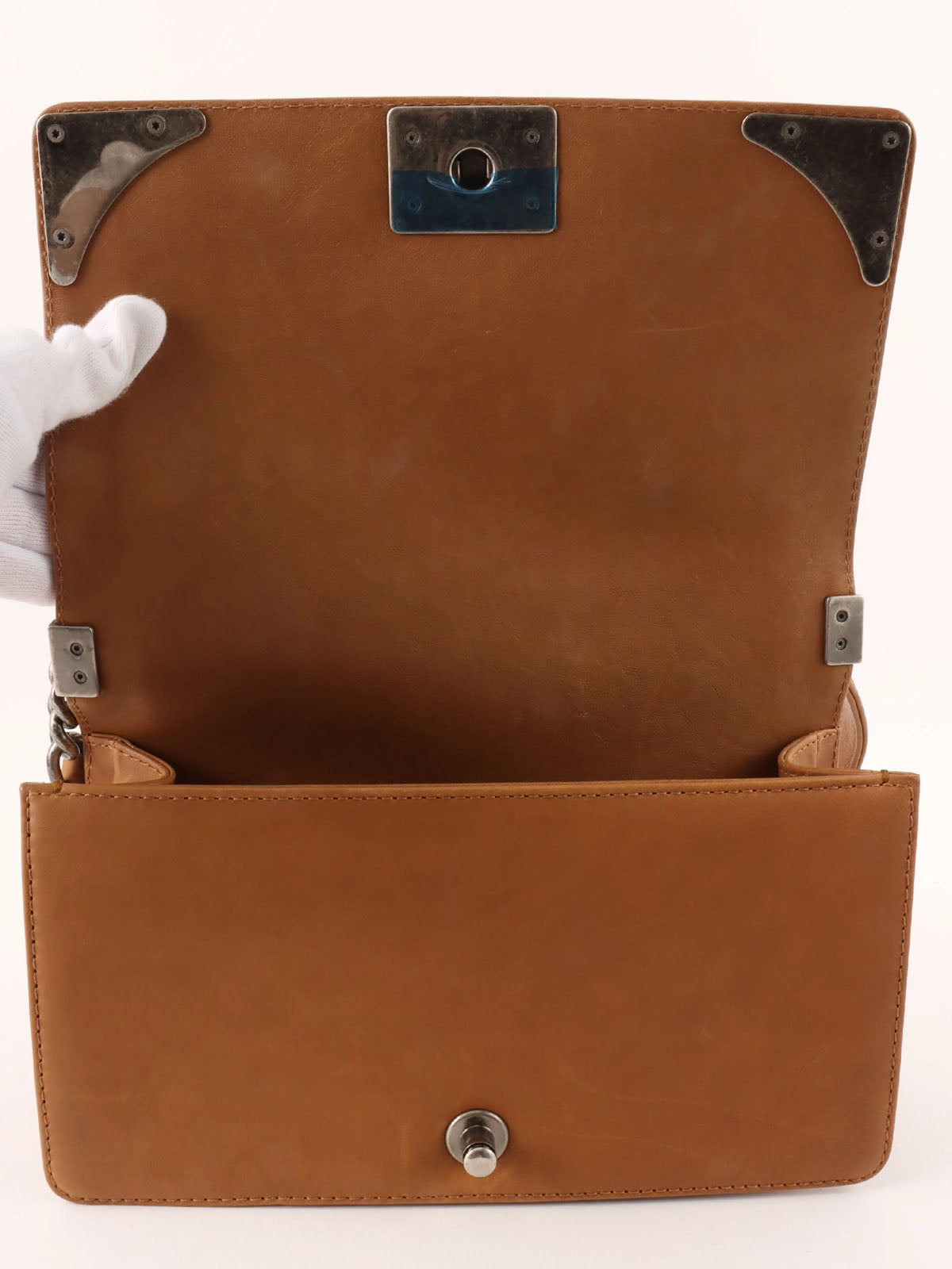 2014 Boy Chanel Chain Shoulder Bag Brown