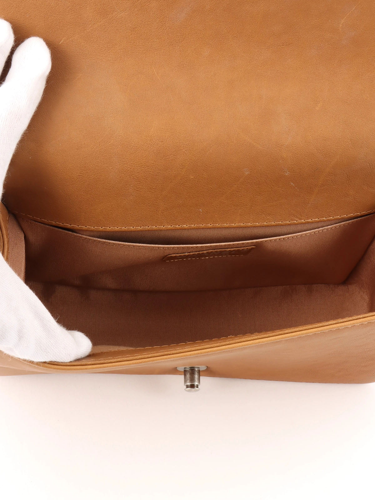 2014年頃製　ボーイシャネルチェーンショルダーバッグ　ブラウン