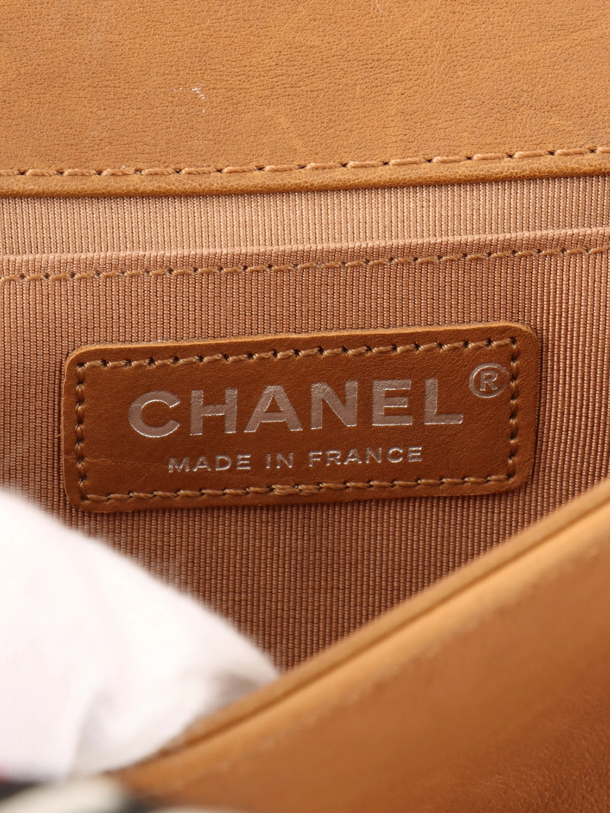 2014年頃製　ボーイシャネルチェーンショルダーバッグ　ブラウン