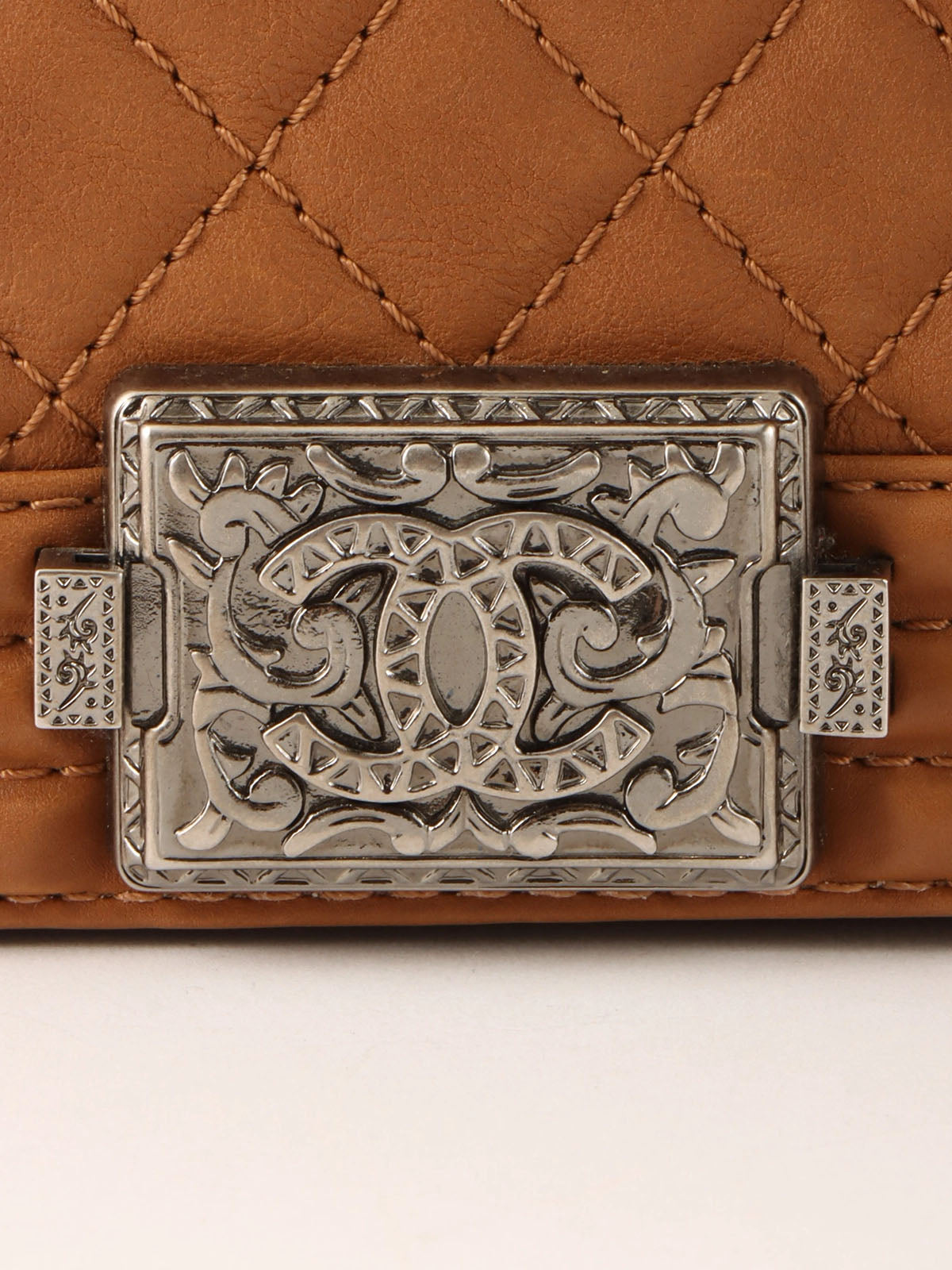 2014年頃製　ボーイシャネルチェーンショルダーバッグ　ブラウン