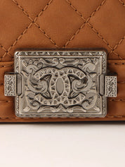 2014年頃製　ボーイシャネルチェーンショルダーバッグ　ブラウン