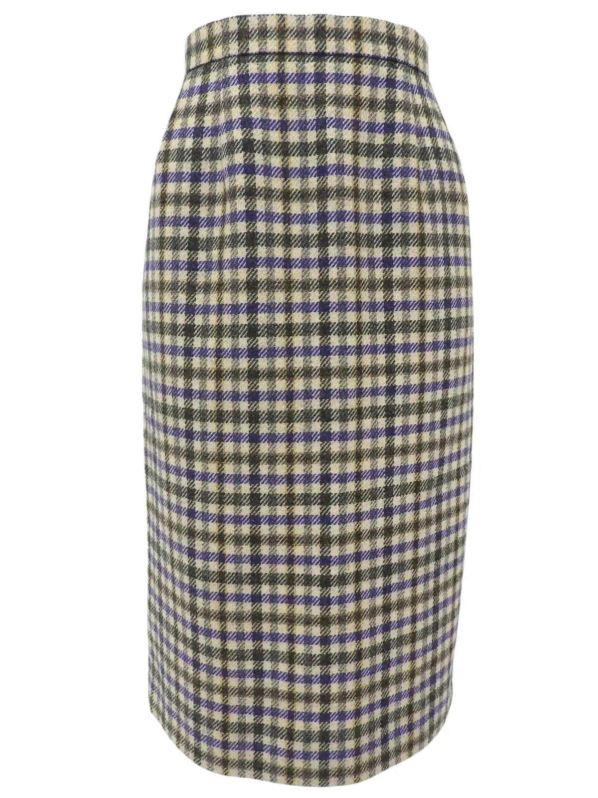 ウールチェックパターンセットアップ アイボリー/マルチ