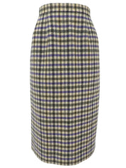 ウールチェックパターンセットアップ アイボリー/マルチ