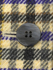 ウールチェックパターンセットアップ アイボリー/マルチ