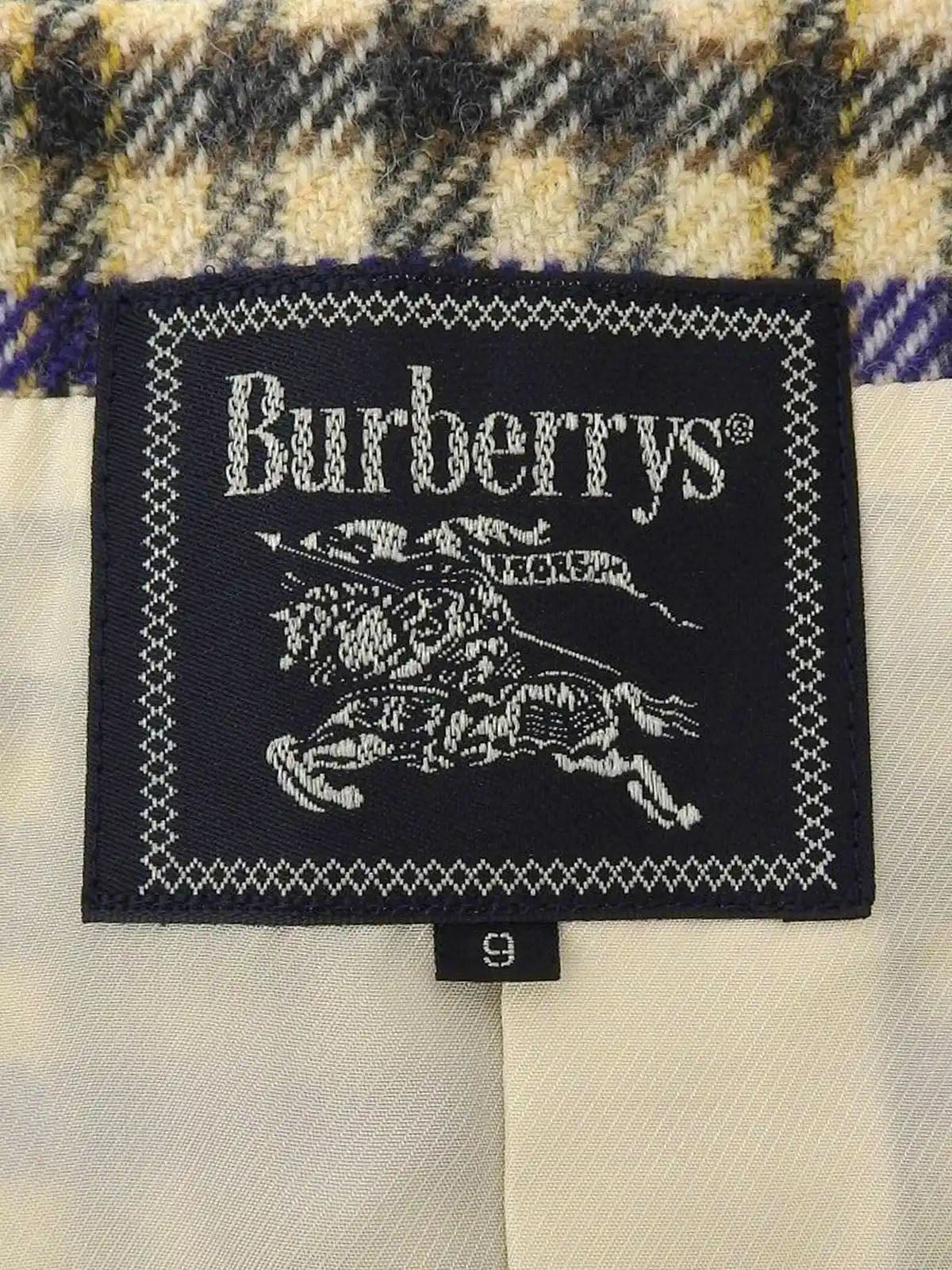 ウールチェックパターンセットアップ アイボリー/マルチ