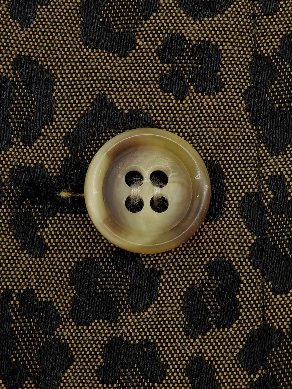 レオパードパターンコート　ブラウン