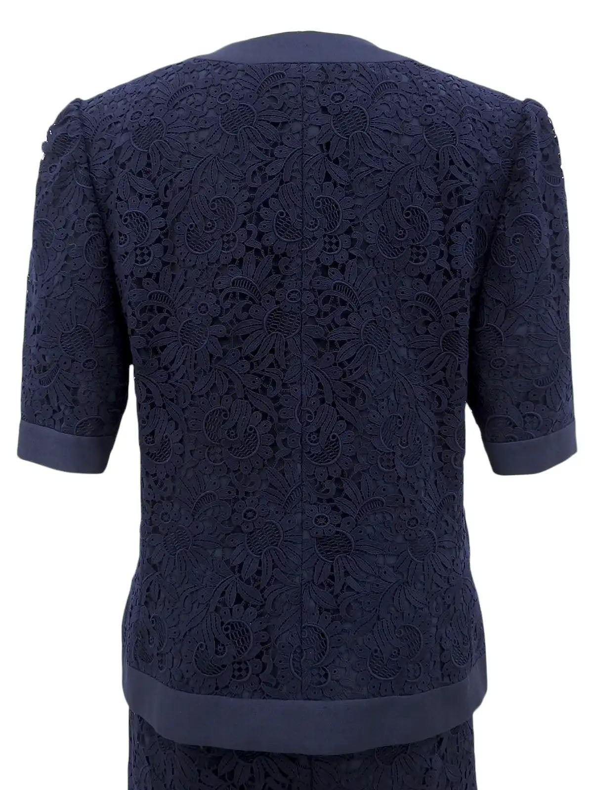 Navy Lace Half Sleeve Set