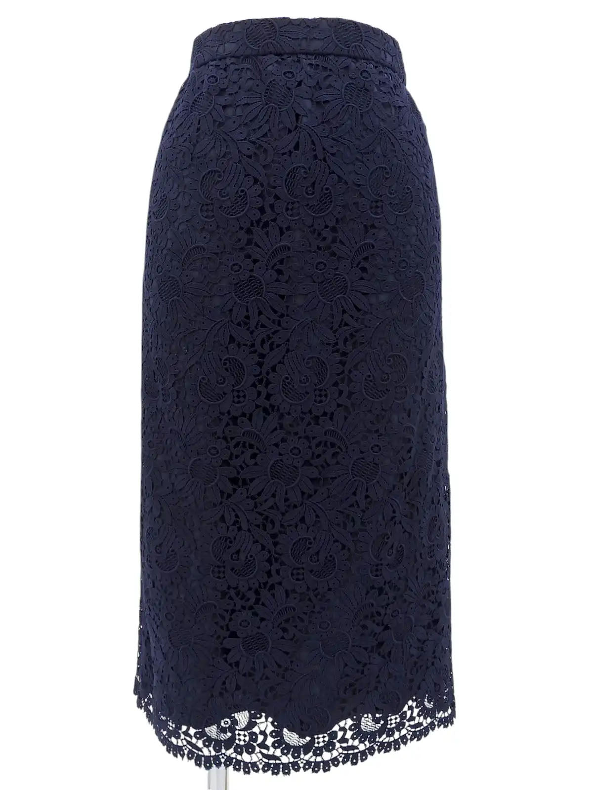 レース半袖セットアップ ネイビー