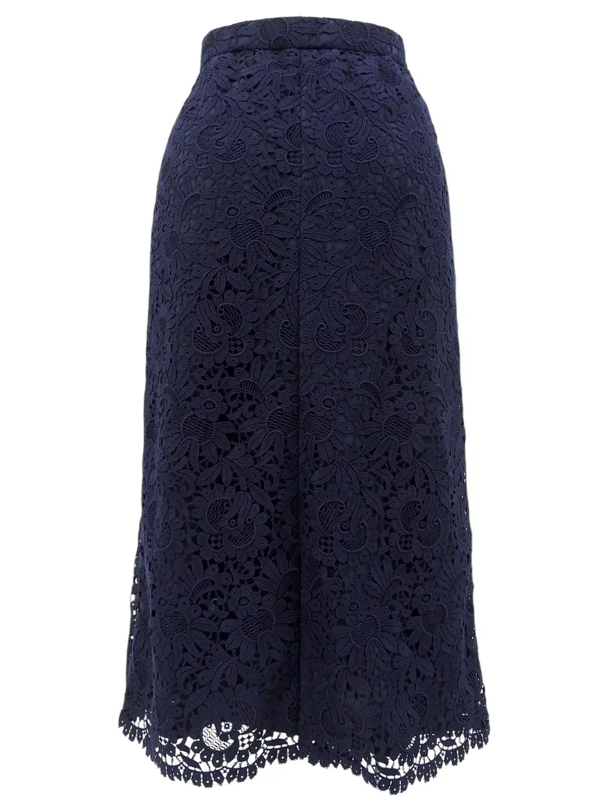 レース半袖セットアップ ネイビー