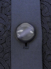 レース半袖セットアップ ネイビー