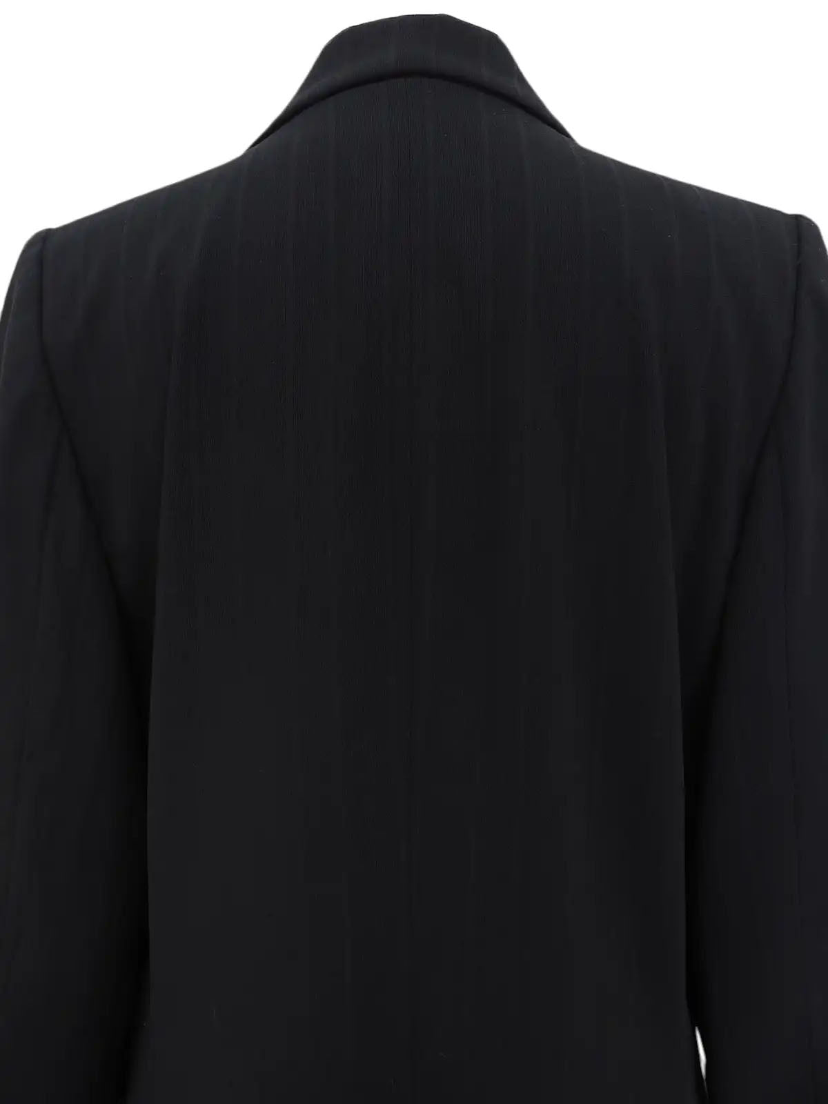 Striped Pattern Button Jacket in Black