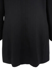 Striped Pattern Button Jacket in Black