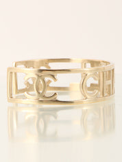 2015年製 CCマークロゴカットアウトバングル ゴールド