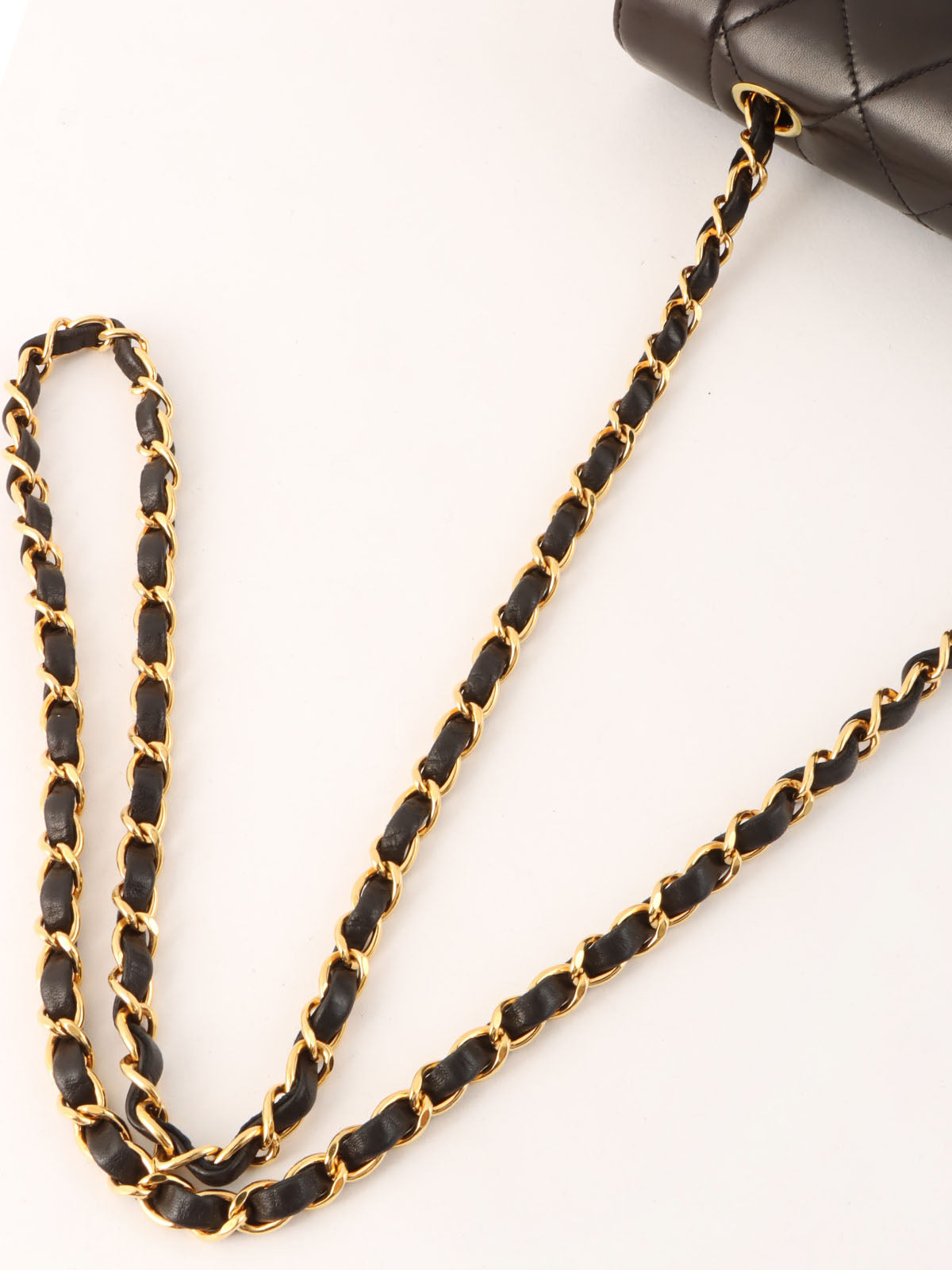 1995 Diana Flap Chain Bag 22cm Black