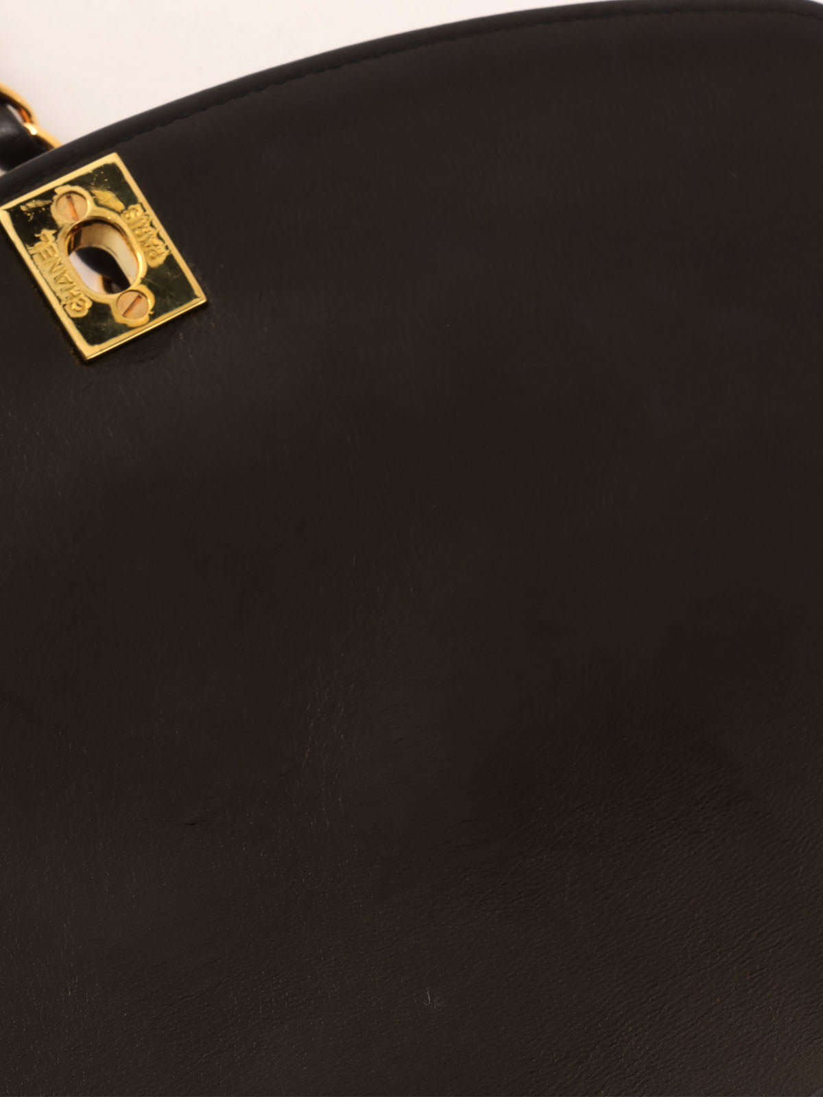 1995 Diana Flap Chain Bag 22cm Black
