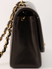 1995 Diana Flap Chain Bag 22cm Black