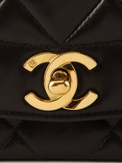 1995 Diana Flap Chain Bag 22cm Black