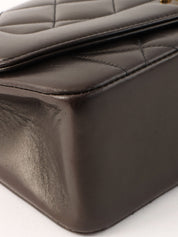 1995 Diana Flap Chain Bag 22cm Black