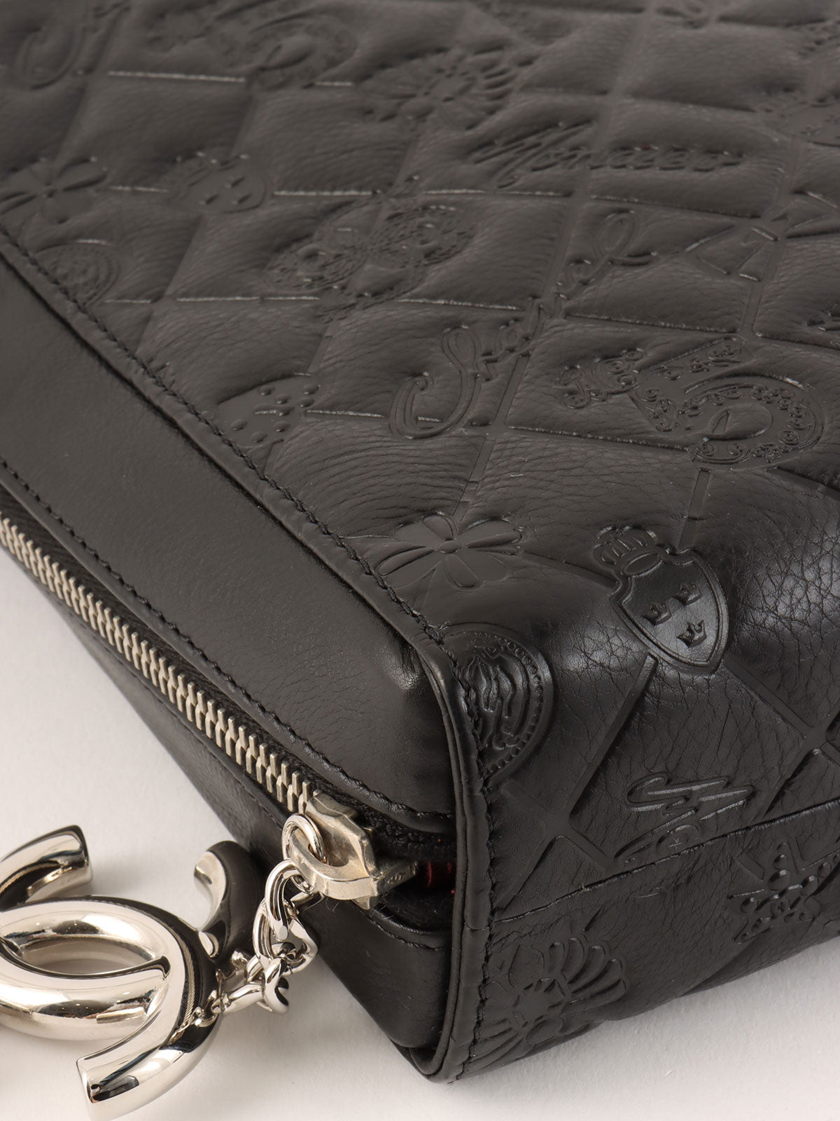 2010 Icon Embossed Document Case Bag, Black
