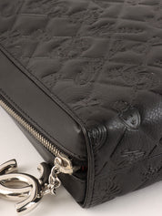2010 Icon Embossed Document Case Bag, Black