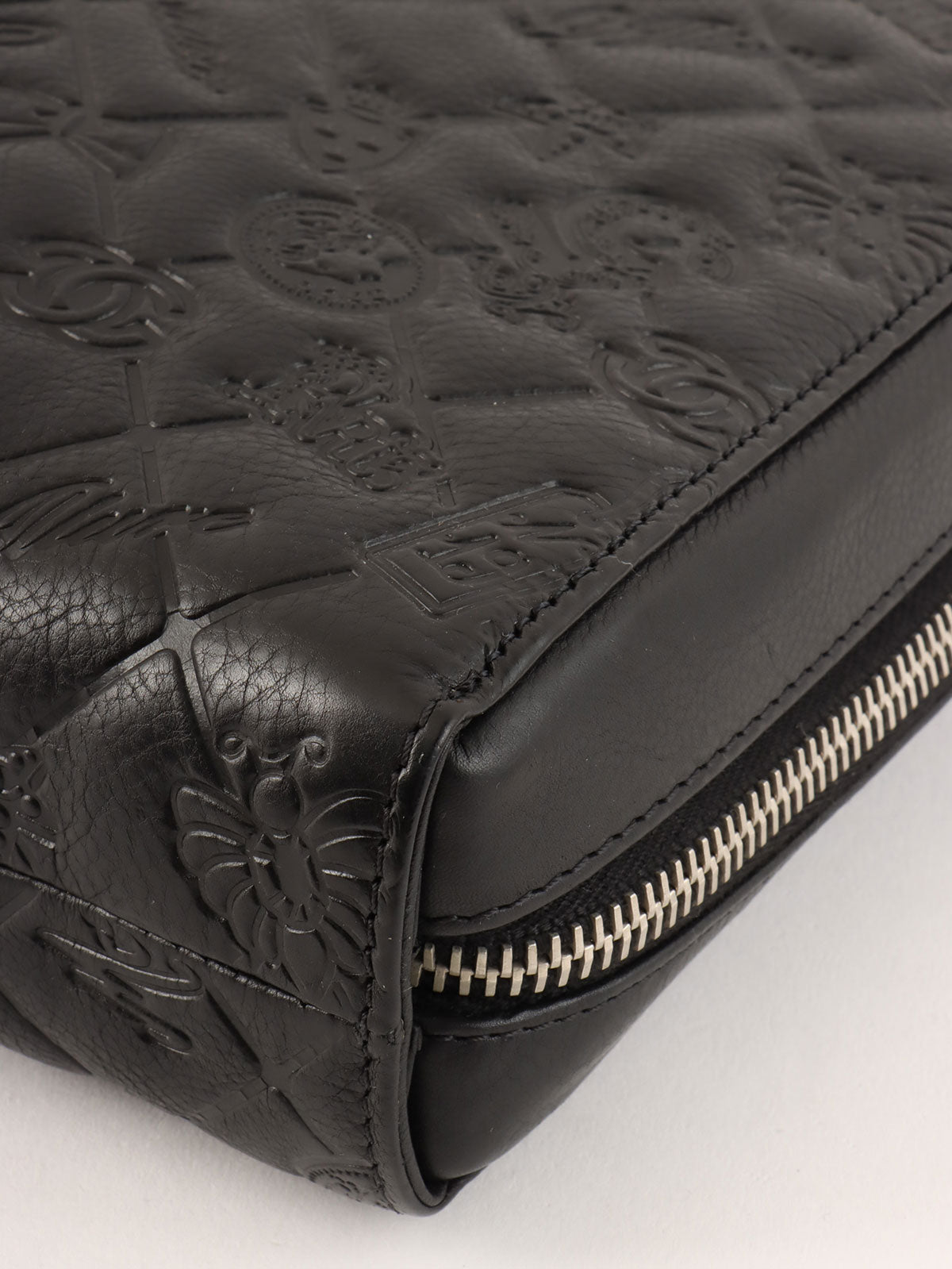 2010 Icon Embossed Document Case Bag, Black