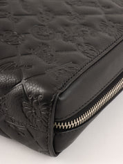 2010 Icon Embossed Document Case Bag, Black