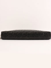 2010 Icon Embossed Document Case Bag, Black