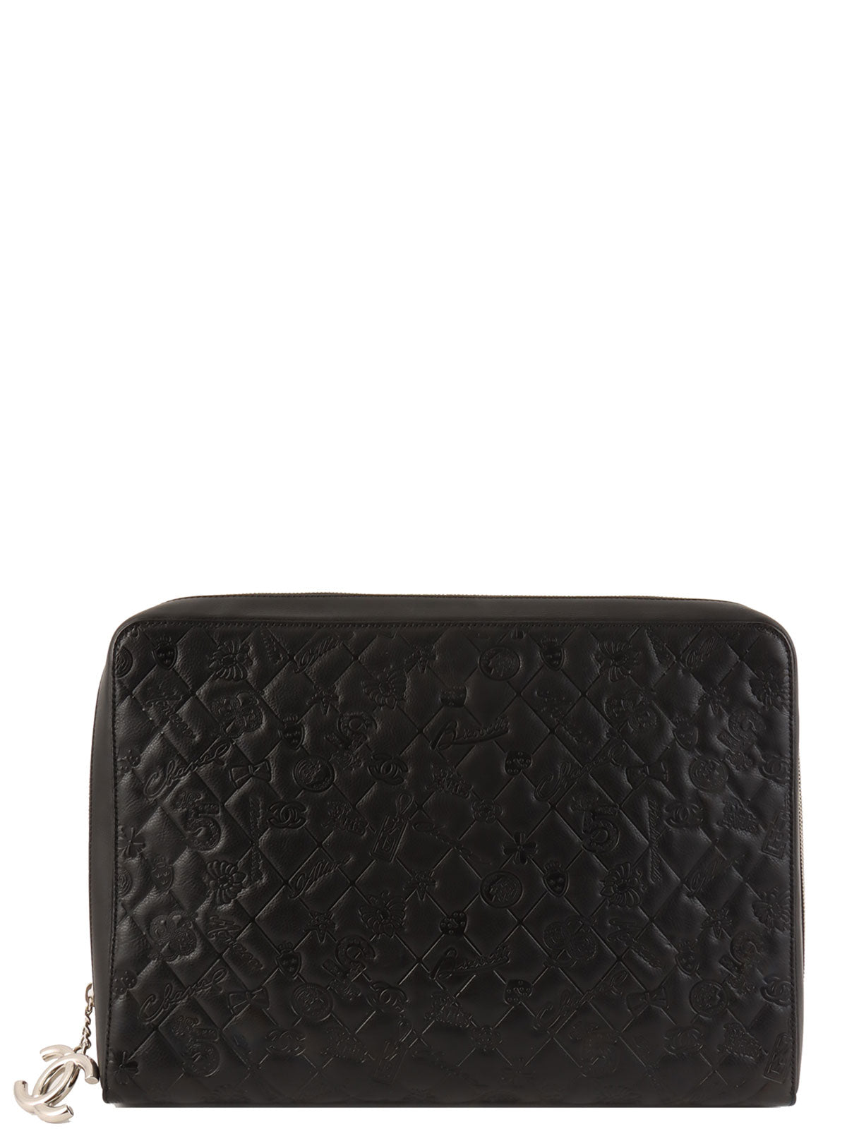 2010年左右制造 Icon压纹文件袋包 黑色