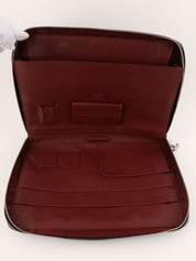 2010 Icon Embossed Document Case Bag, Black