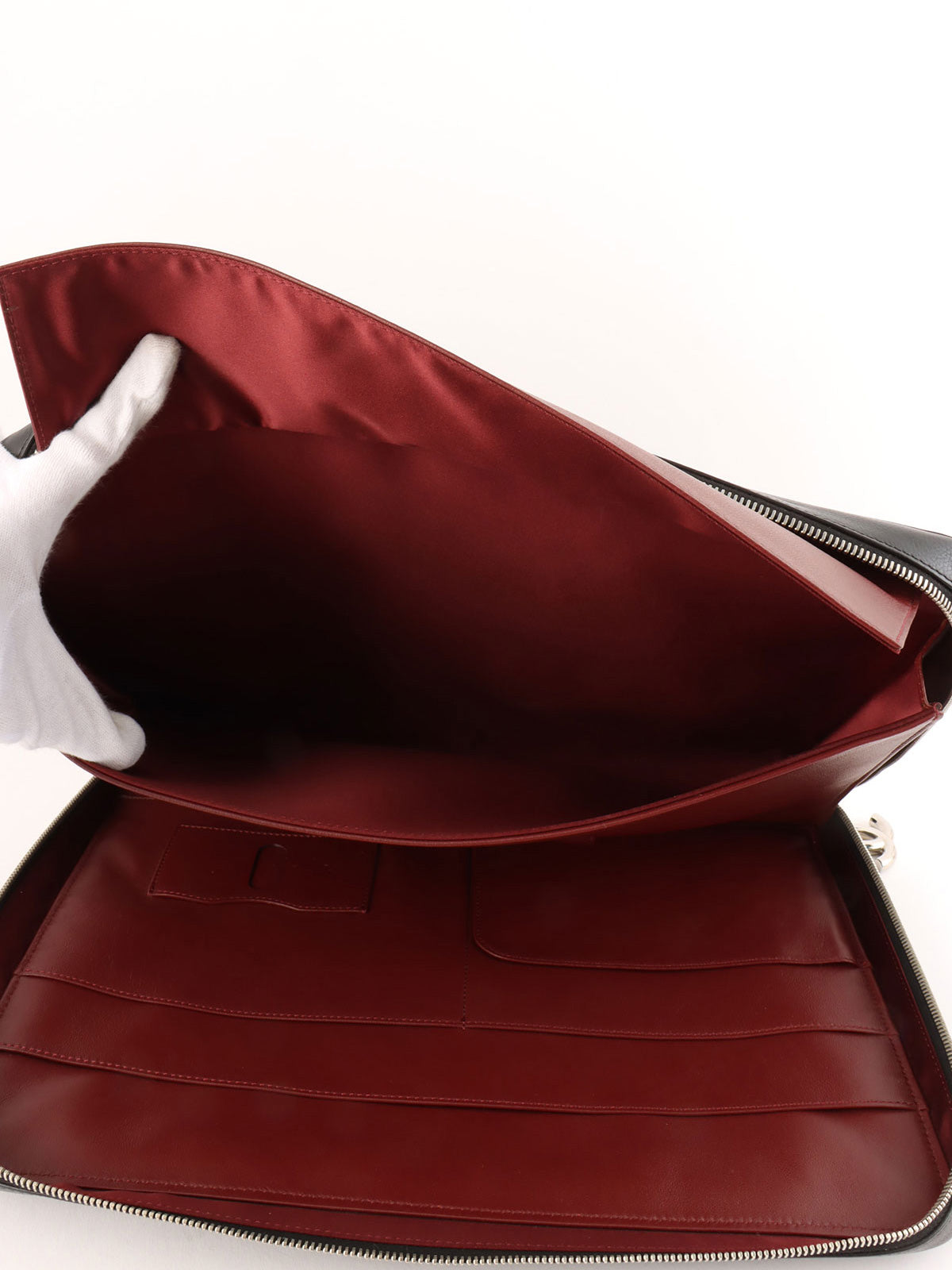 2010年左右制造 Icon压纹文件袋包 黑色