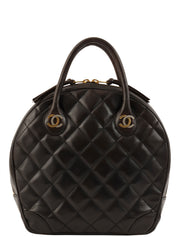 1998 Paris limited edition CC mark plate handbag, black