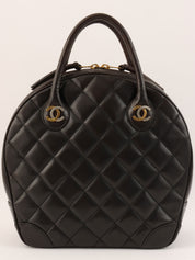 1998 Paris limited edition CC mark plate handbag, black