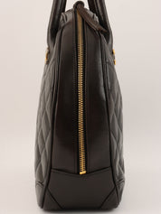 1998年頃製　パリ限定CCマークプレートハンドバッグ　ブラック