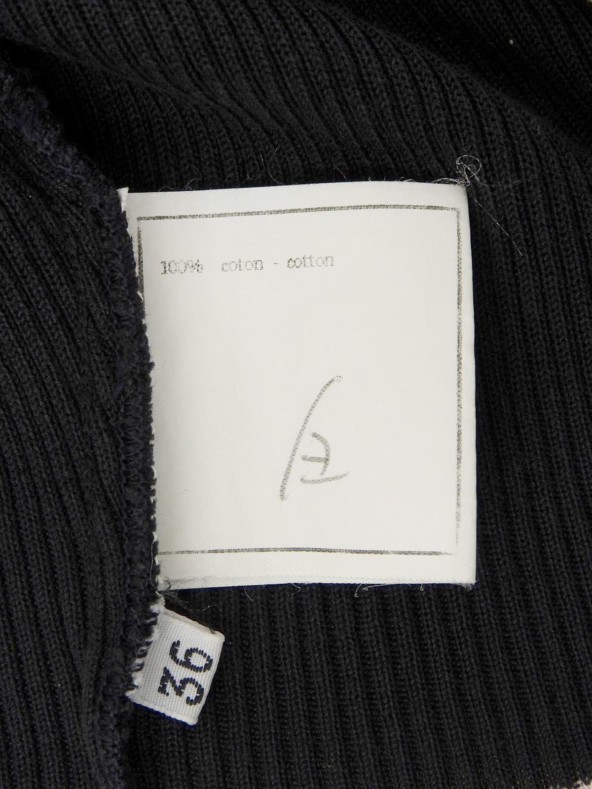 1995年製 CCマークボタンクロップドトップス ブラック/ホワイト