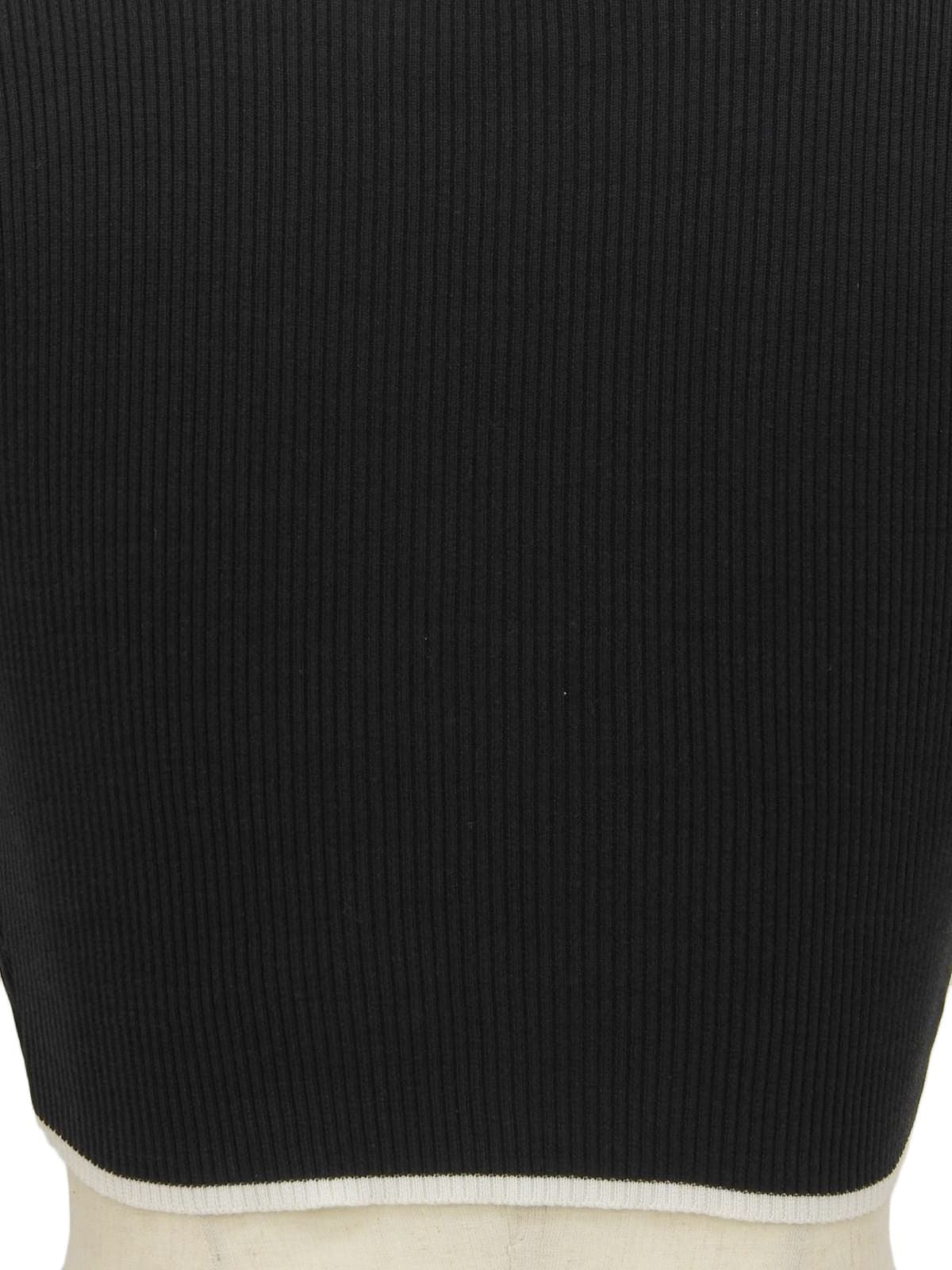 1995 CC Mark 纽扣露脐上衣 黑/白