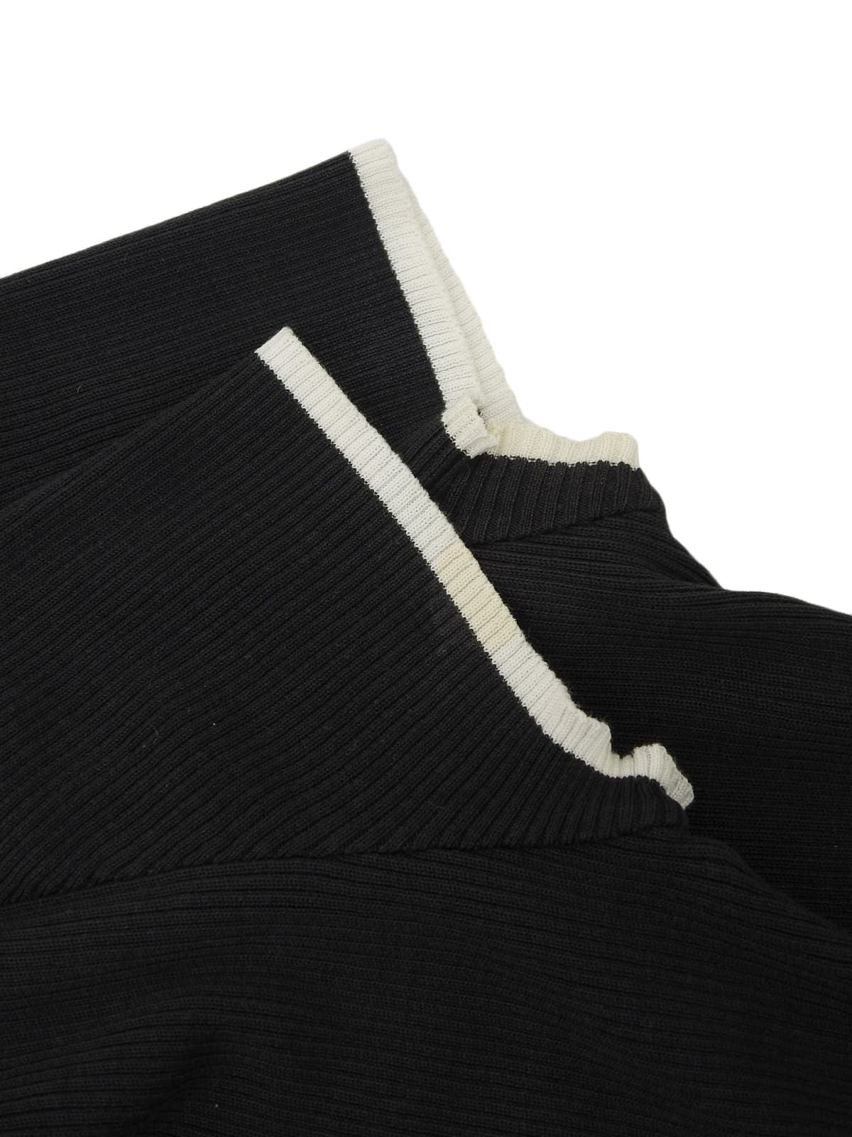 1995年製 CCマークボタンクロップドトップス ブラック/ホワイト