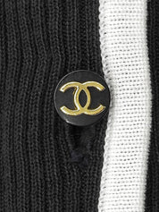 1995 CC Mark 纽扣露脐上衣 黑/白