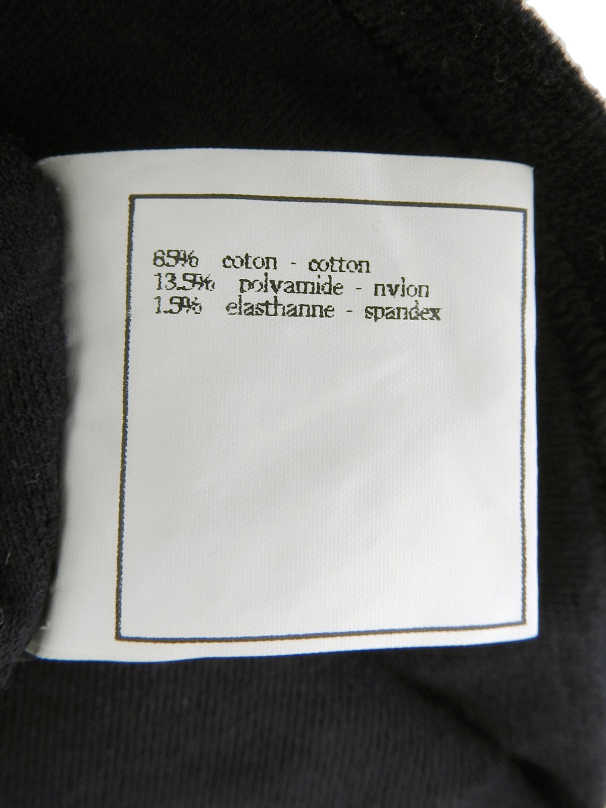 ベルベットCCマーククロップドハーフスリーブトップス ブラック