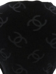 ベルベットCCマーククロップドハーフスリーブトップス ブラック