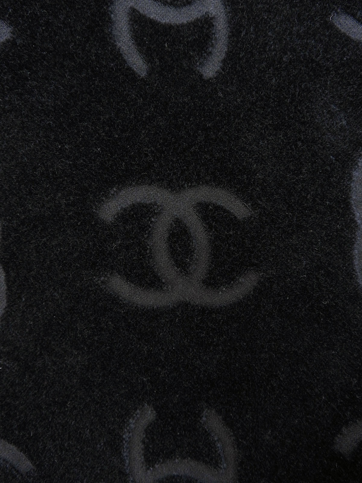 ベルベットCCマーククロップドハーフスリーブトップス ブラック