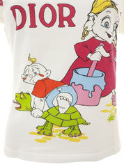 アニマルプリント半袖トップス ホワイト/マルチ