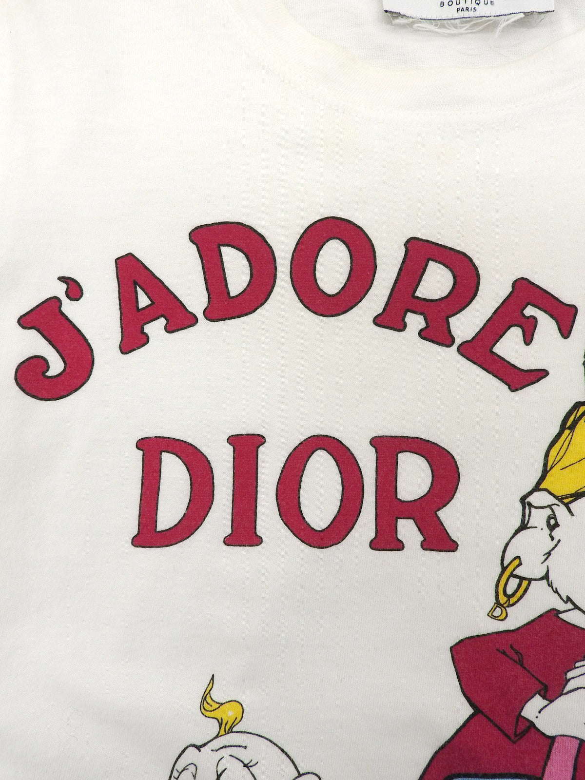 アニマルプリント半袖トップス ホワイト/マルチ