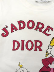 アニマルプリント半袖トップス ホワイト/マルチ